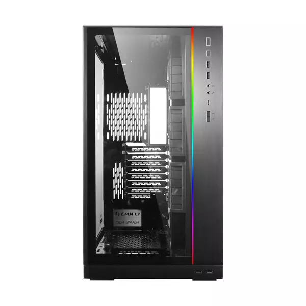 LIAN LI O11 Dynamic XL ROG Tempered Glass Full Tower Gaming Case - Black - 1