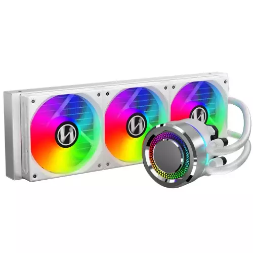 Lian Li Galahad 360 ARGB 360mm All in One Liquid CPU Cooler (White)