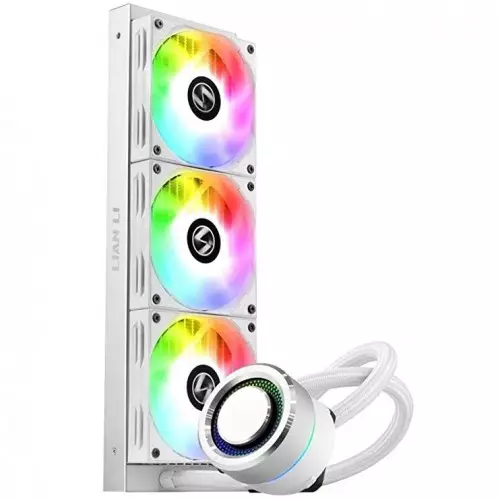 Lian Li Galahad 360 ARGB 360mm All in One Liquid CPU Cooler (White)-gallery-1