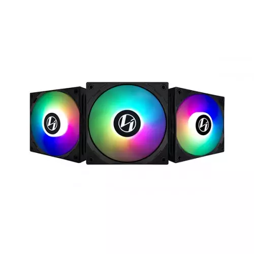 Lian Li ST120 High Static Pressure Case Fan (3 Pack Black)