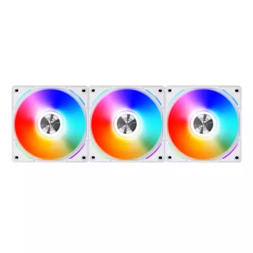 Lian Li 120mm UNI FAN AL120 3-Pack RGB CASE FAN (White)