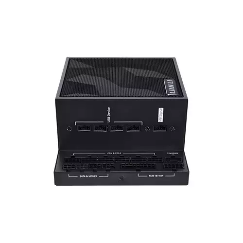 Lian Li EDGE 1000 Watt Fully Modular 80 Plus Platinum Black Power Supply with USB 2.0 Hub - 1