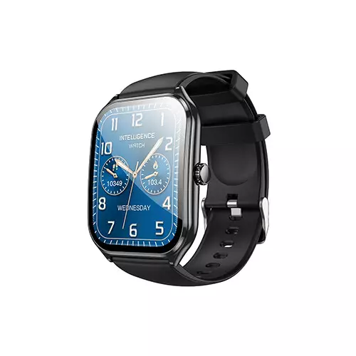 Hoco Y28 Ultra Thin 1.96 Inch Amoled Bluetooth Calling Smart Watch (Black)