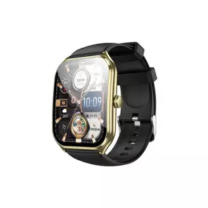 Hoco Y28 Ultra Thin 1.96 Inch Amoled Bluetooth Calling Smart Watch (Golden)