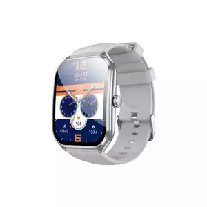 Hoco Y28 Ultra Thin 1.96 Inch Amoled Bluetooth Calling Smart Watch (Silver)