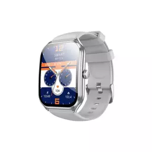 Hoco Y28 Ultra Thin 1.96 Inch Amoled Bluetooth Calling Smart Watch (Silver)