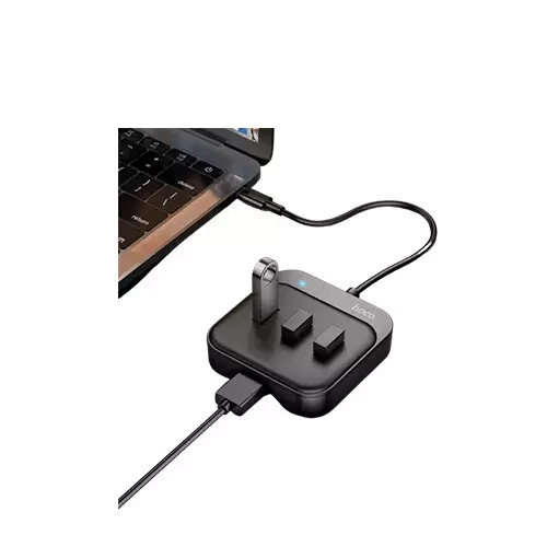 Hoco HB31 4-in-1 USB to 1xUSB3.0 & 3xUSB2.0 Converter-gallery-1