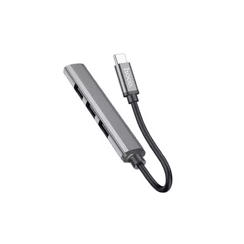 Hoco HB26 4 in 1 Type-C To USB Mini Adapter Hub-gallery-1