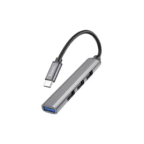 Hoco HB26 4 in 1 Type-C To USB Mini Adapter Hub-gallery-2