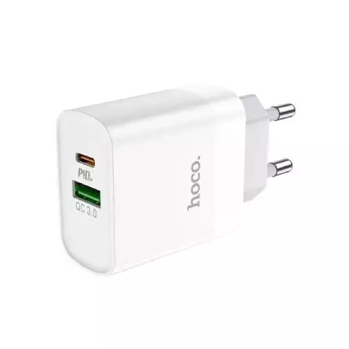 Hoco C80A 20W Dual Port Charger Adapter - 2