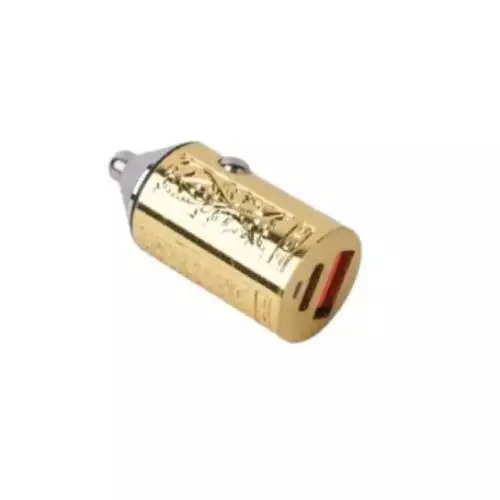 Hoco DZ22 30W Metal Dual Port Mini Car Charger