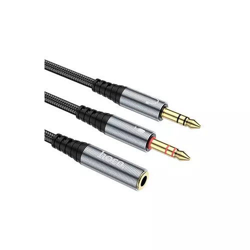 Hoco UPA21 one Male to Dual Female Audio Cable-gallery-1