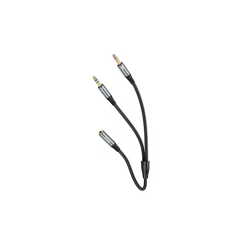 Hoco UPA21 one Male to Dual Female Audio Cable-gallery-2
