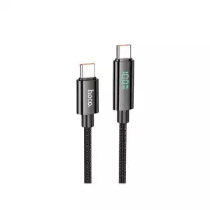 Hoco U125 Benefit 100W Fast Charging Data Type-C to Type-C Cable with Display