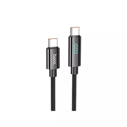 Hoco U125 Benefit 100W Fast Charging Data Type-C to Type-C Cable with Display