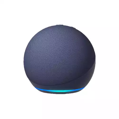 Amazon Echo Dot 5th Gen Clock and Alexa Smart Speaker (Blue)