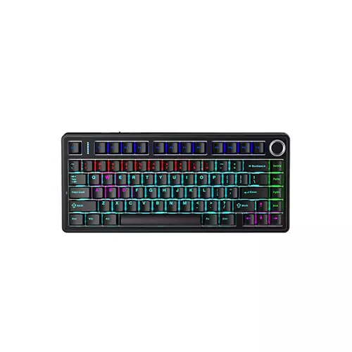AULA F75 RGB Wired Hot Swappable Mechanical Keyboard (Black)