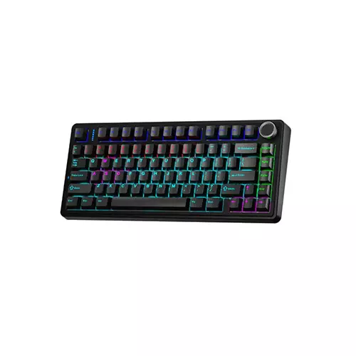 AULA F75 RGB Wired Hot Swappable Mechanical Keyboard (Black) - 1