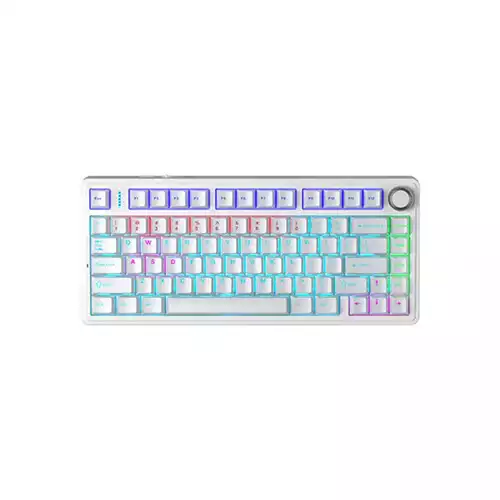 AULA F75 RGB Wired Hot Swappable Mechanical Keyboard (White)
