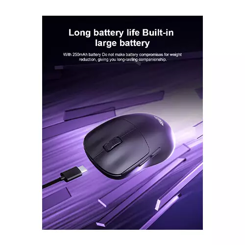 AULA SC800 PAW3395 26000 DPI 8Khz Tri-Mode Gaming Mouse (Black)-gallery-2