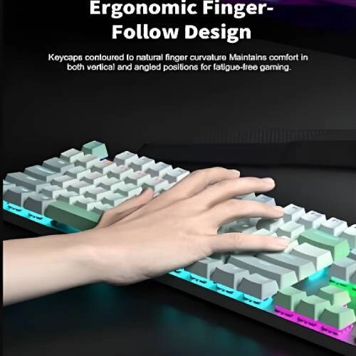AULA S500 Wired Gaming White Mechanical Keyboard - 1