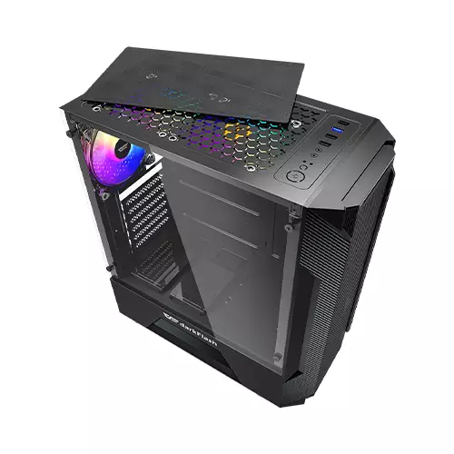 Aigo DarkFlash Leo RGB Mid Tower Tempered Glass ATX Case-gallery-2