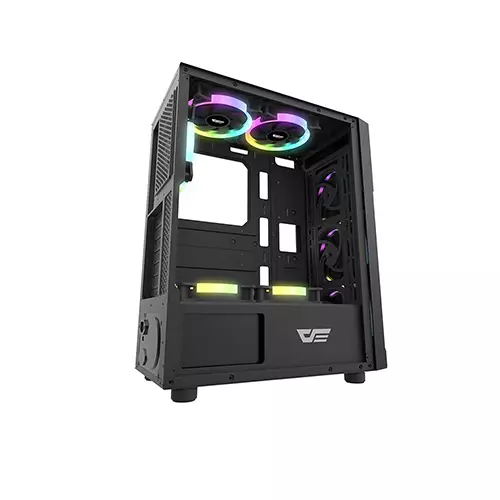 Aigo DarkFlash Pollux RGB Mid Tower Tempered Glass ATX Case-gallery-1