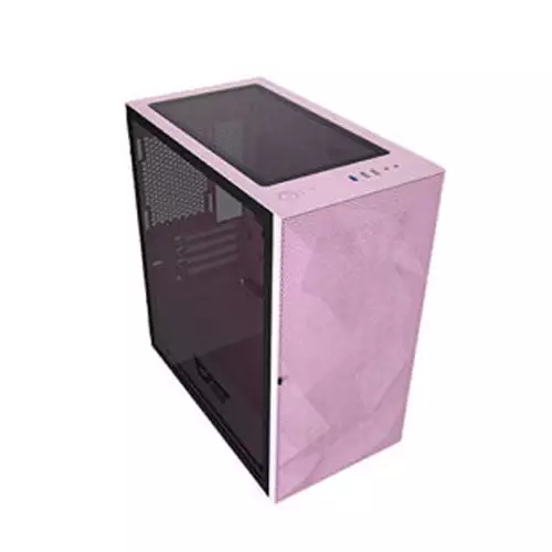 Aigo DarkFlash DLM21 MESH Tower Tempered Glass Micro-ATX Case (White)-2