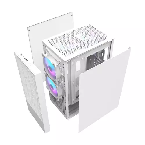 AIGO DARKFLASH A290 TEMPERED GLASS ATX CASE (WHITE) - 2
