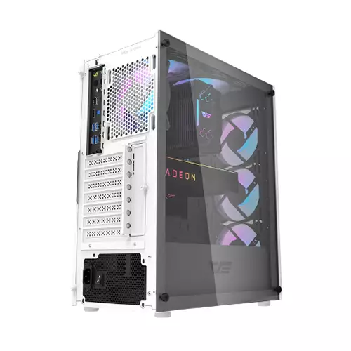 Aigo DarkFlash DK352 PLUS Tempered Glass ATX Case (WHITE) - 2