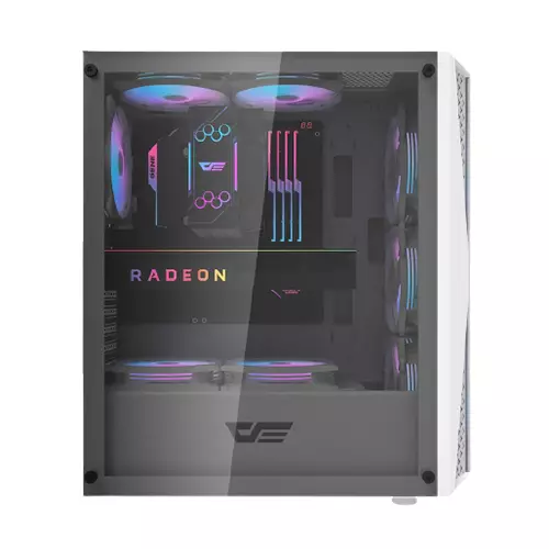 Aigo DarkFlash DK352 PLUS Tempered Glass ATX Case (WHITE) - 3