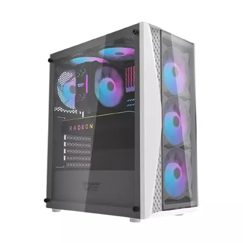 Aigo DarkFlash DK352 PLUS Tempered Glass ATX Case (WHITE)-1