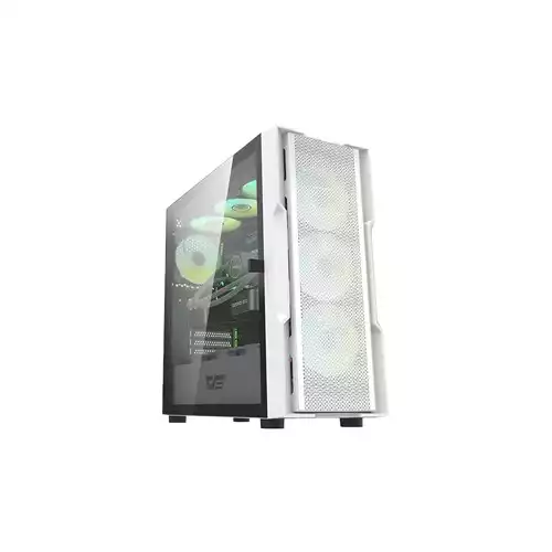 Aigo Darkflash DK431 ATX Gaming Case (White)
