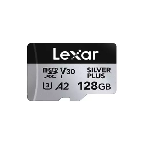 Lexar Professional SILVER PLUS 128GB UHS-I microSDXC Memory Card