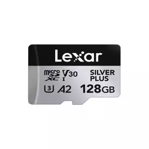 Lexar Professional SILVER PLUS 128GB UHS-I microSDXC Memory Card