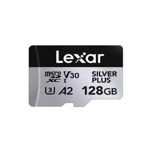 Lexar Professional SILVER PLUS 128GB UHS-I microSDXC Memory Card