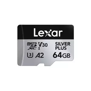 Lexar Professional SILVER PLUS 64GB UHS-I microSDXC Memory Card