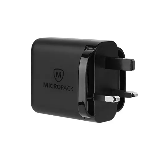 Micropack MWC-224S Black USB Wall Charger