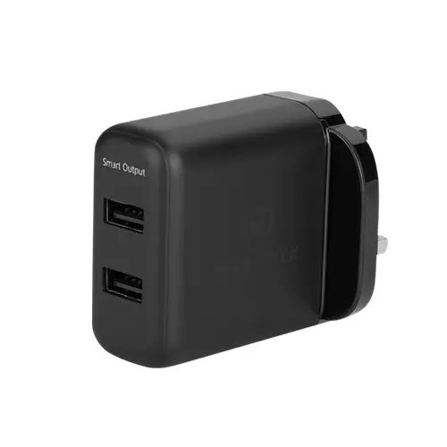 Micropack MWC-224S Black USB Wall Charger - 1