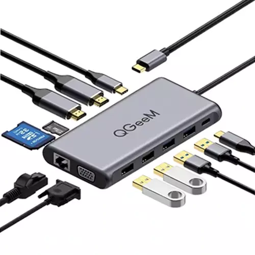 Qgeem QG-UH12-V 12in1 Super Expansion USB-C Hub-gallery-1