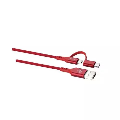Micropack -ac13 Red Luxury Micro Usb/ C Premium Cable