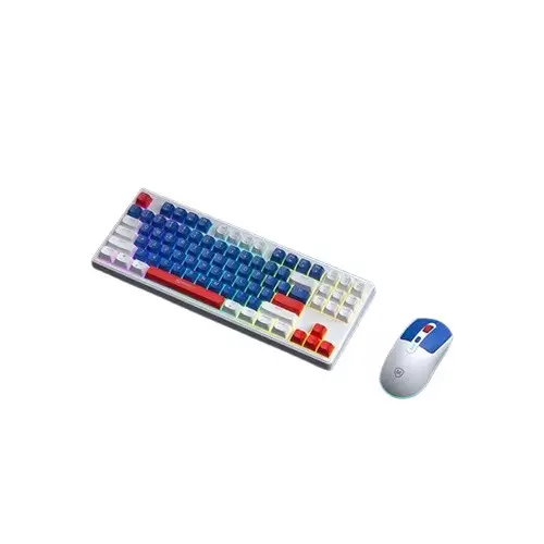 Micropack KM-269W 2.4G Wireless Keyboard & Mouse Combo (Navy)-2