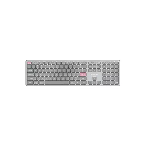Micropack K-310W 2.4G+Bluetooth Rechargeable Wireless Keyboard (Gray)