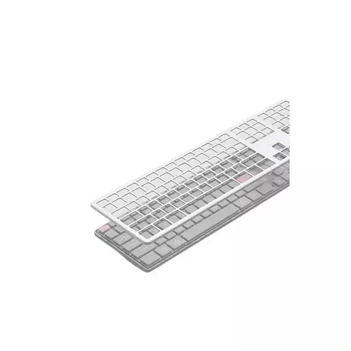 Micropack K-310W 2.4G+Bluetooth Rechargeable Wireless Keyboard (Gray)-1