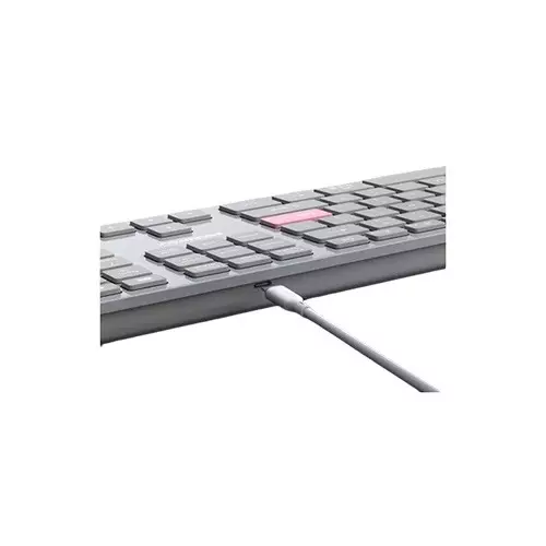 Micropack K-310W 2.4G+Bluetooth Rechargeable Wireless Keyboard (Gray)-3