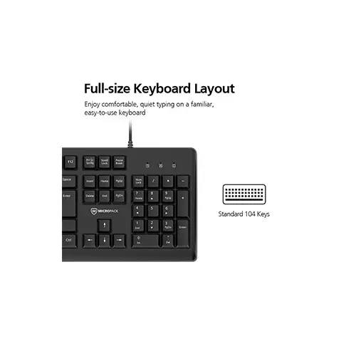 Micropack K-205 Classic Wired Keyboard-2