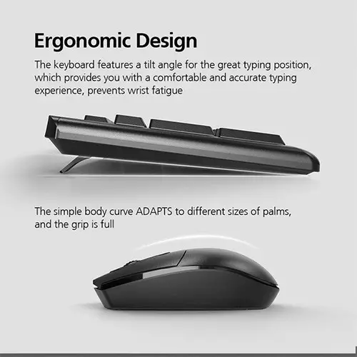 Micropack KM-205W 2.4G Wireless Mouse and Keyboard Combo-gallery-2