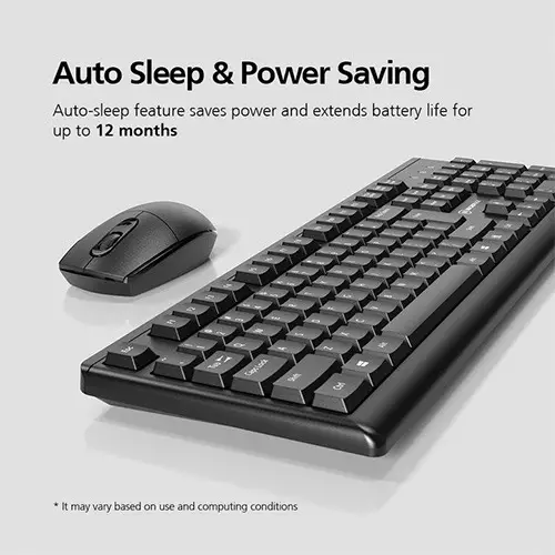 Micropack KM-205W 2.4G Wireless Mouse and Keyboard Combo-1