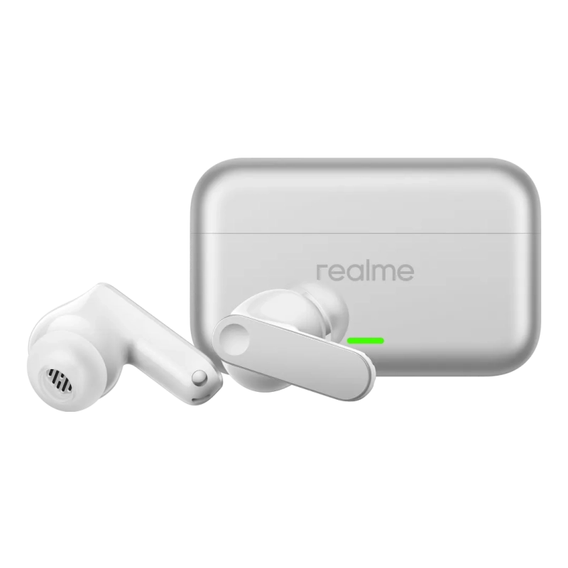 Realme Buds T500 Pro ANC Bluetooth Earbuds (Orange Mint) - 2
