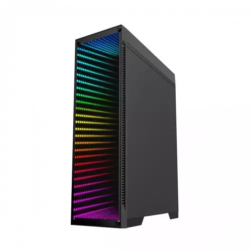 Gamemax Abyss-TR M-908-TR Mid Tower Tempered Glass ATX Gaming Case (Black)-gallery-1